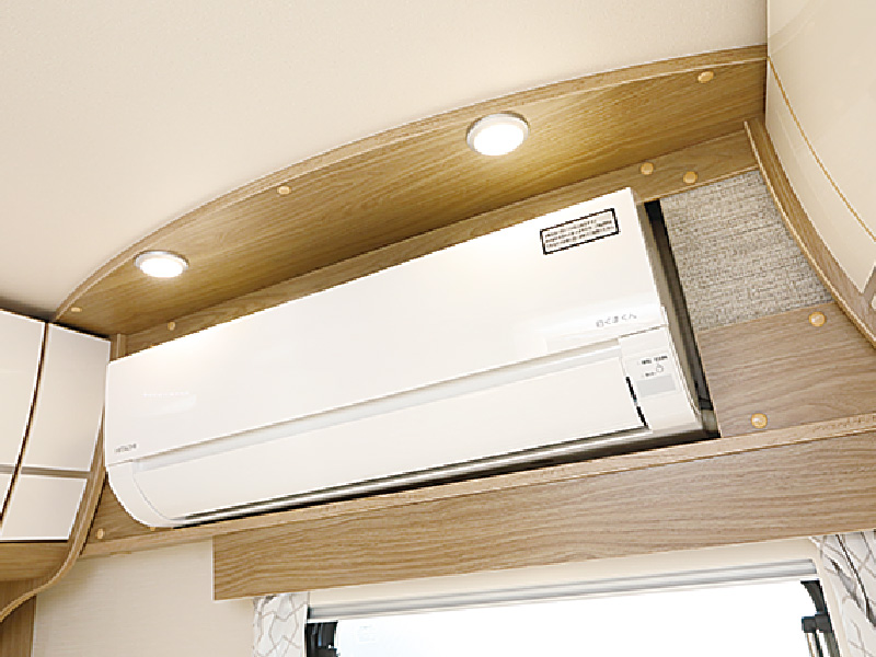 家庭用エアコンはバッテリーと外部AC電源で動作可能です。